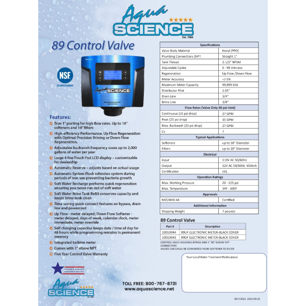 Most Efficient Water Softener ever created by Aqua Science