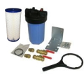 Pentek 10" Big Blue Filter Housing with 3/4" Inlet/Outlet and Push Fit Quick Connections Package - Ultra D