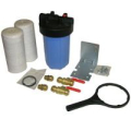 Pentek 10" Big Blue Filter Housing with 3/4" Inlet/Outlet and Push Fit Quick Connections Package