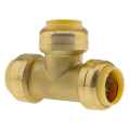 3/4" No Lead Brass Quick Connect Tee