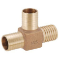 Lead-free Insert X Insert Tee-Brass 1.25"