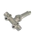 304 Stainless Steel Tee for Pressure Tank Installations - 1" x 10" MPT Connection