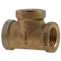 No Lead Brass Tee, 3 Way, 1/2"