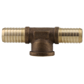 Bronze Lead-Free Tee 1 Insert x1 Insert x 3/4 FPT