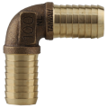 No Lead Brass 1 1/4" Barb x 1 1/4" Barb 90 Degree Brass Insert Fitting