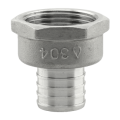 Stainless Steel Pex Female x Pex 1/2"