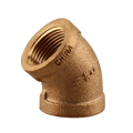 No Lead Brass 45 Elbow - 3/4"