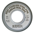 Gray Stainless Steel PTFE Thread Seal Tape