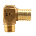 No Lead Brass 1" Barb x 3/4" Male 90 Degree Brass Insert Fitting