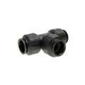 PEI0236E PEX Union Tee, 1" CTS, Black CLOSEOUT