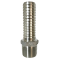 304 Extra Long Stainless Steel Male Adapter, 1" MPT x 1" Barb