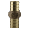 No Lead Brass 1" Barb x 1" Barb Brass Insert Fitting